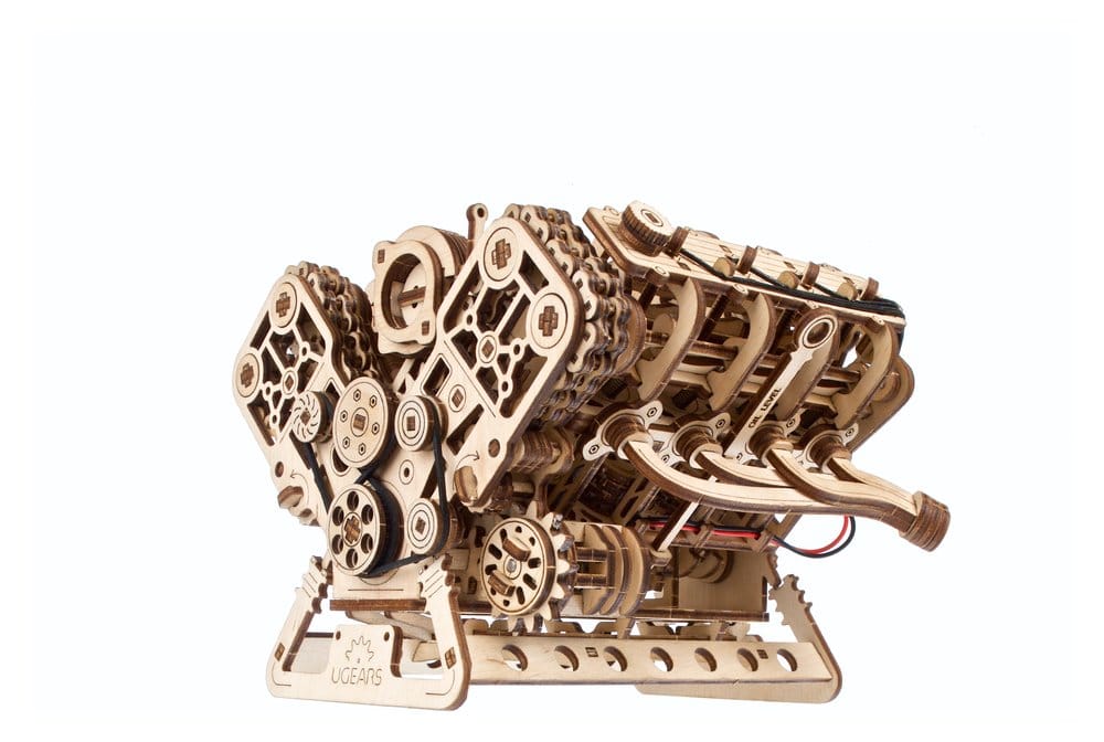 Ugears 3D-Holzpuzzle V8-Motor Image 9