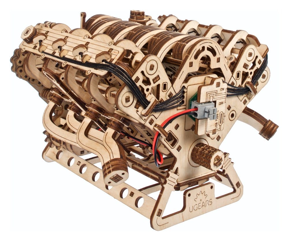 Ugears 3D-Holzpuzzle V8-Motor Image 14