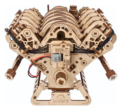 Ugears 3D-Holzpuzzle V8-Motor Image 16