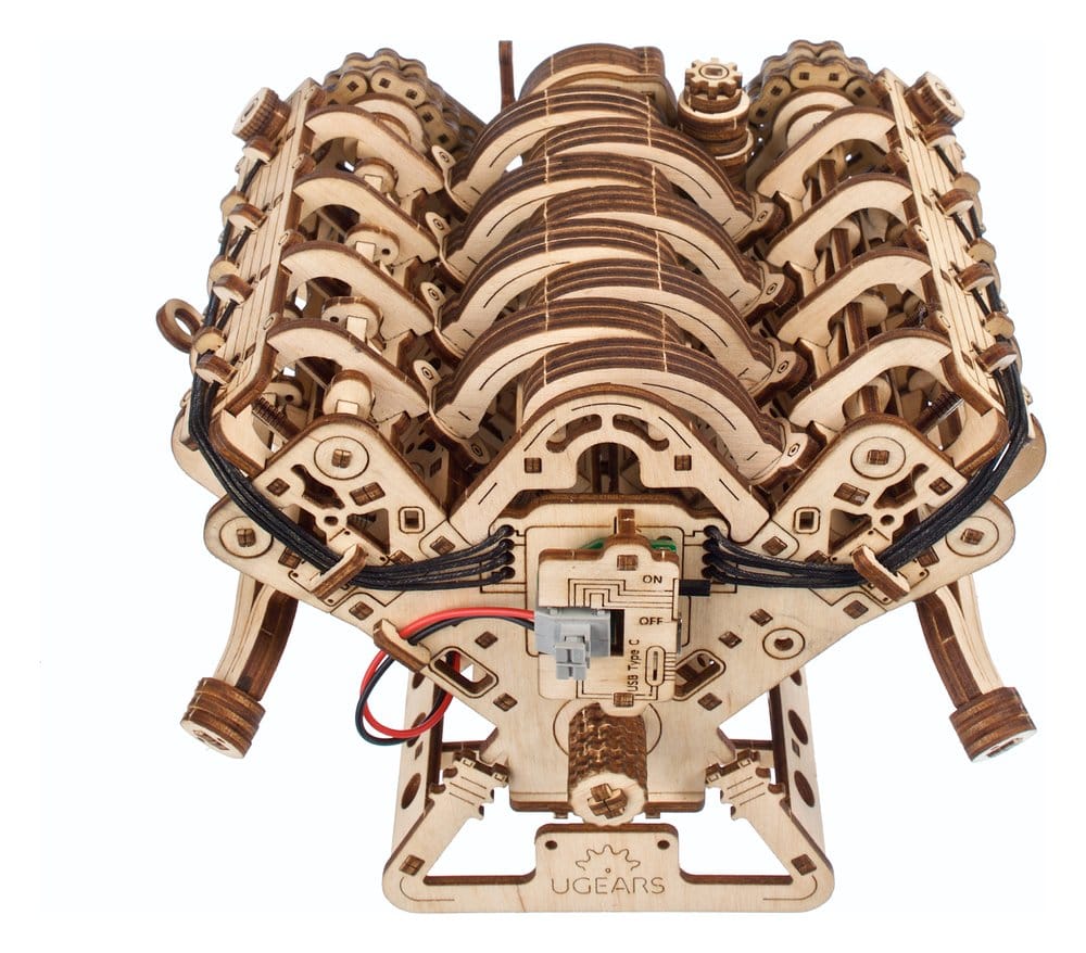 Ugears 3D-Holzpuzzle V8-Motor Image 17