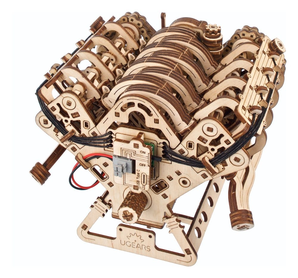 Ugears 3D-Holzpuzzle V8-Motor Image 18