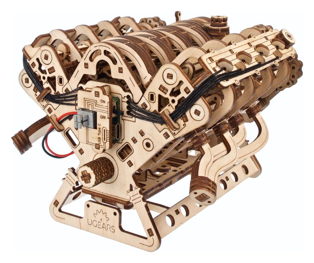 Ugears 3D-Holzpuzzle V8-Motor Image 19
