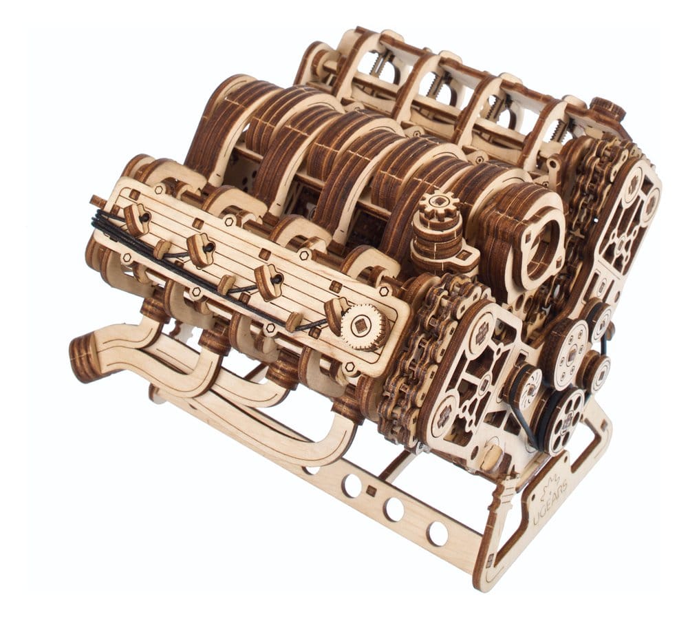 Ugears 3D-Holzpuzzle V8-Motor Image 25