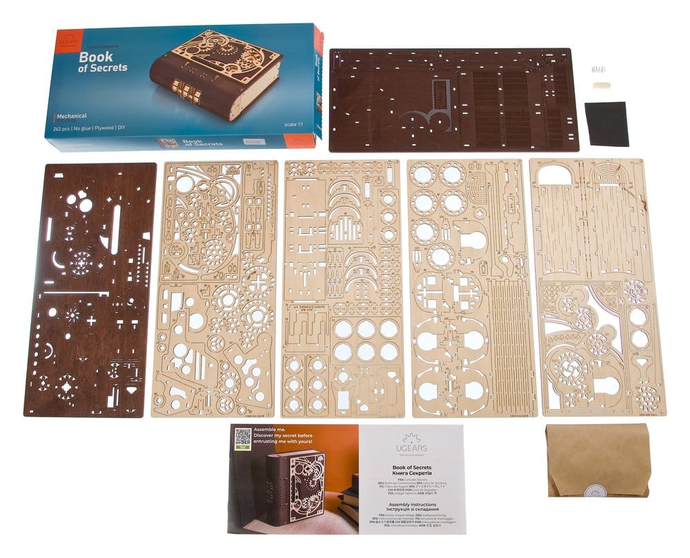 Ugears 3D-Holzpuzzle Buch der Geheimnisse Image 26