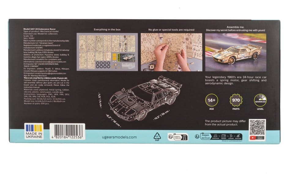 Ugears 3D-Holzpuzzle UGT-24 Endurance Racer Image 5