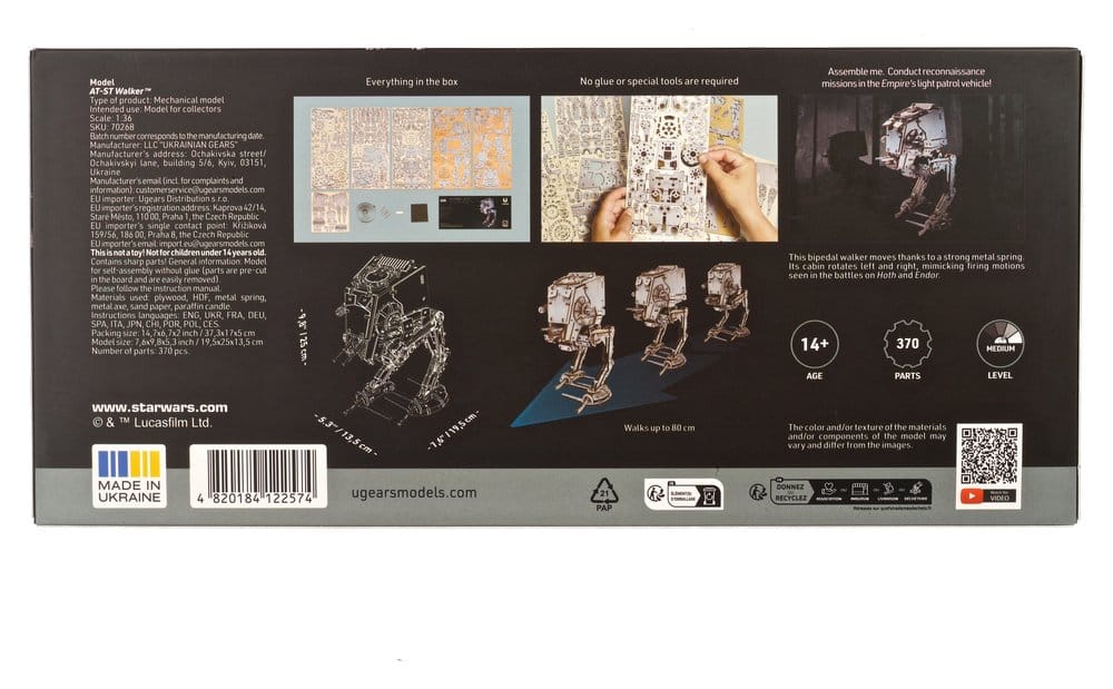 Star Wars 3D-Holzpuzzle AT-ST Walker Image 25