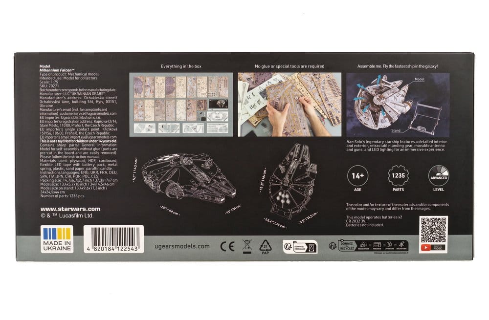 Star Wars 3D-Holzpuzzle Millennium Falcon Image 25