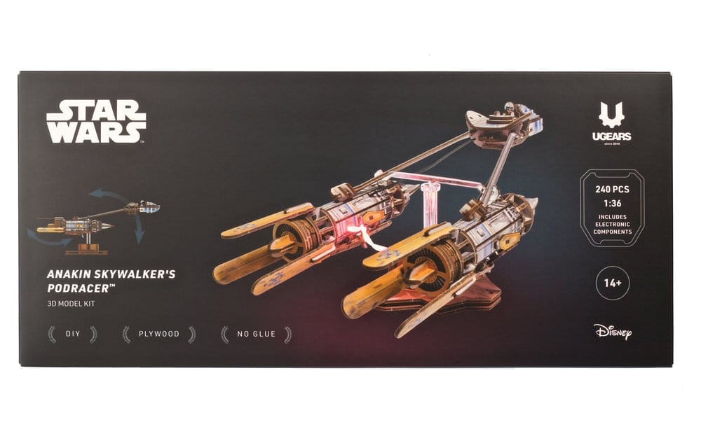 Star Wars 3D-Holzpuzzle Anakin Skywalker's Podracer Image 24
