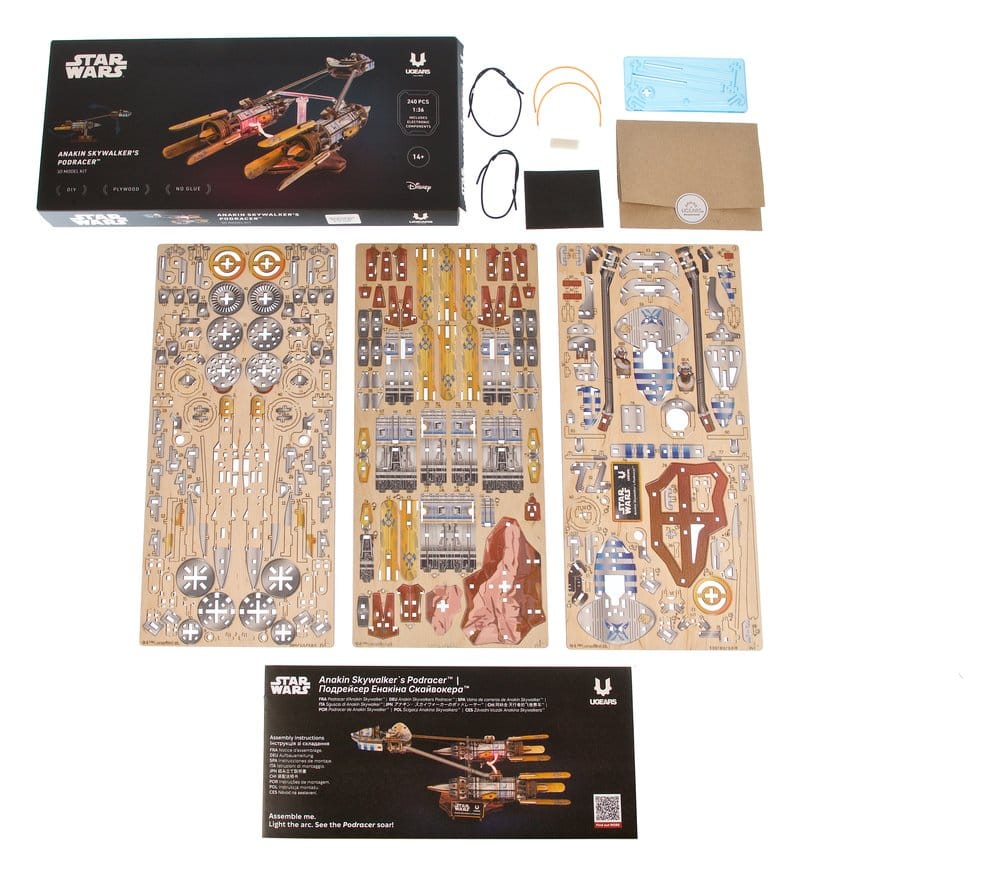 Star Wars 3D-Holzpuzzle Anakin Skywalker's Podracer Image 26