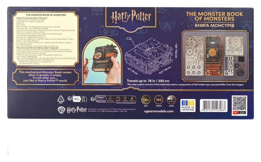 Harry Potter 3D-Holzpuzzle Das Monsterbuch der Monster Image 25