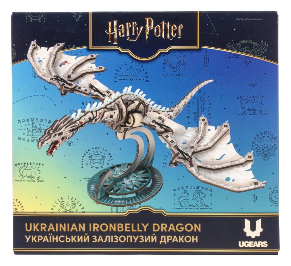 Harry Potter 3D-Holzpuzzle Ukrainischer Eisenbauch-Drache Image 9