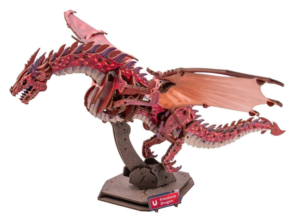 Ugears 3D Modellbausatz aus Holz Firestorm Dragon 43 cm Image 1
