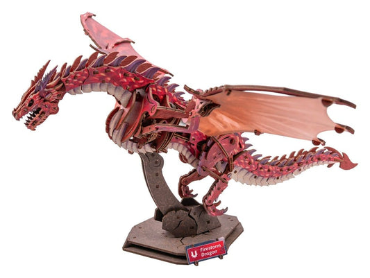 Ugears 3D Modellbausatz aus Holz Firestorm Dragon 43 cm Image 1