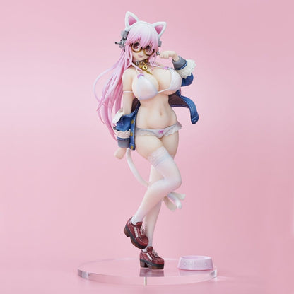 Super Sonico PVC Figur White Cat Ver. (Reissue) 27 cm Image 1