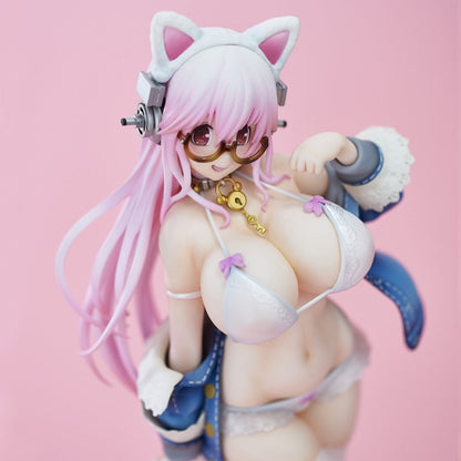 Super Sonico PVC Figur White Cat Ver. (Reissue) 27 cm Image 2