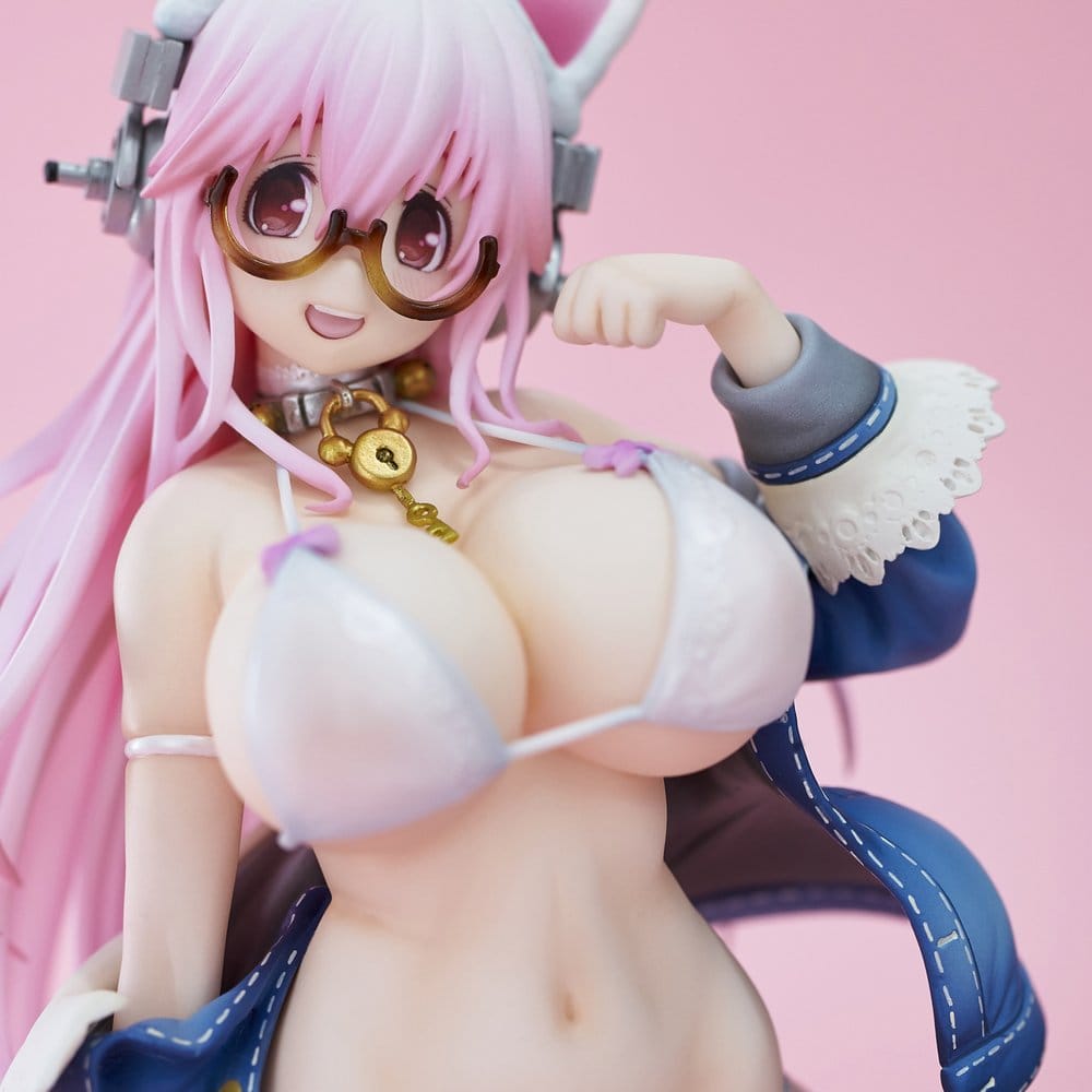 Super Sonico PVC Figur White Cat Ver. (Reissue) 27 cm Image 3