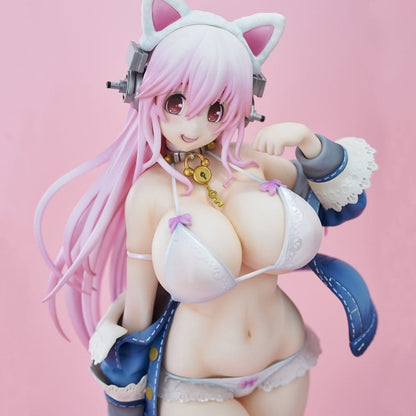 Super Sonico PVC Figur White Cat Ver. (Reissue) 27 cm Image 7