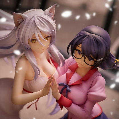 Nekomonogatari Monogatari Series PVC Statuen Tsubasa Hanekawa Set (re-run) 19 cm Image 4