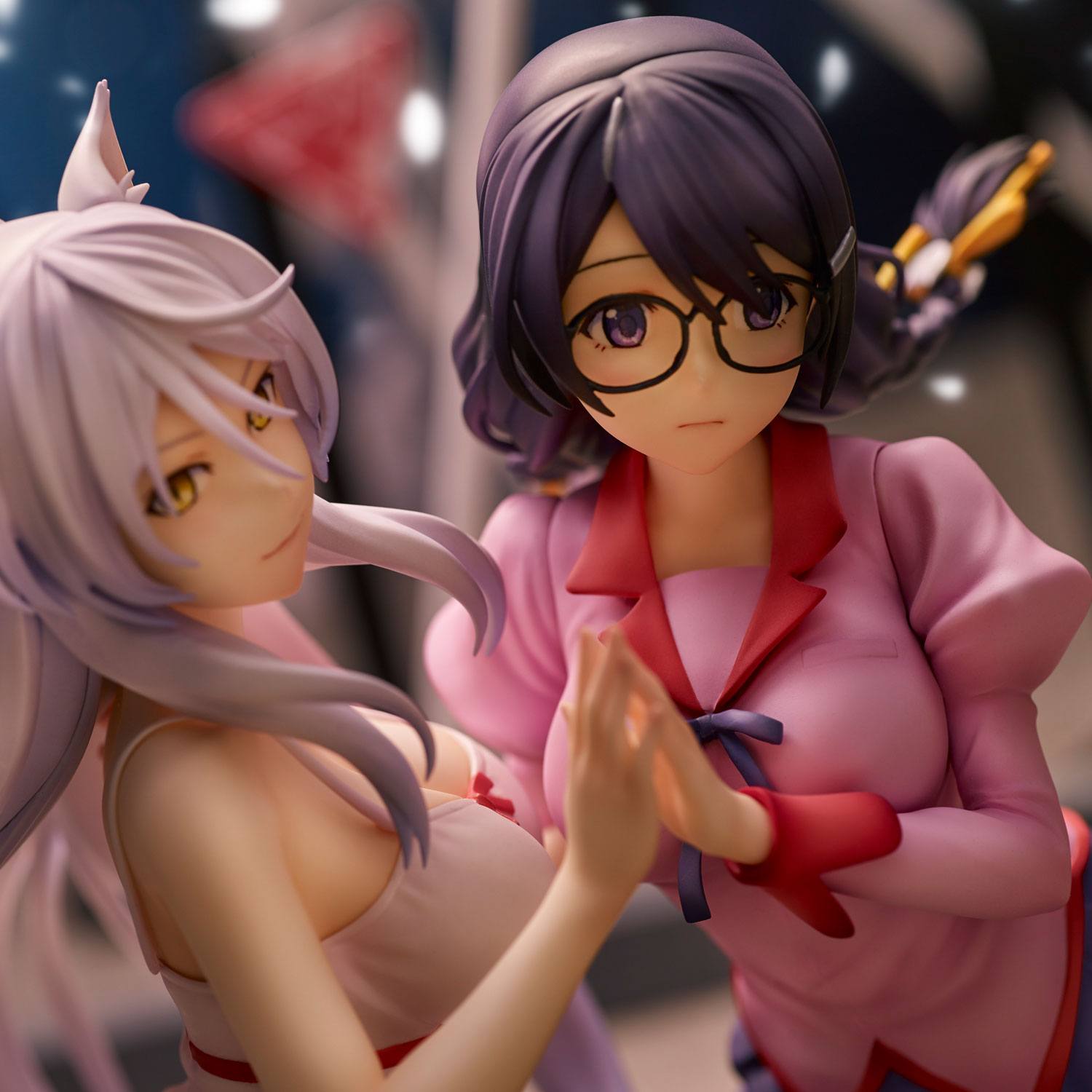 Nekomonogatari Monogatari Series PVC Statuen Tsubasa Hanekawa Set (re-run) 19 cm Image 6