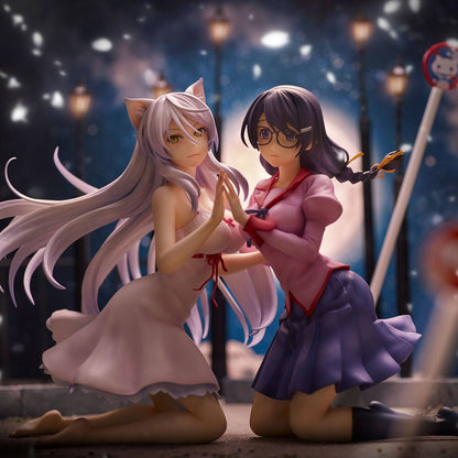 Nekomonogatari Monogatari Series PVC Statuen Tsubasa Hanekawa Set (re-run) 19 cm Image 7