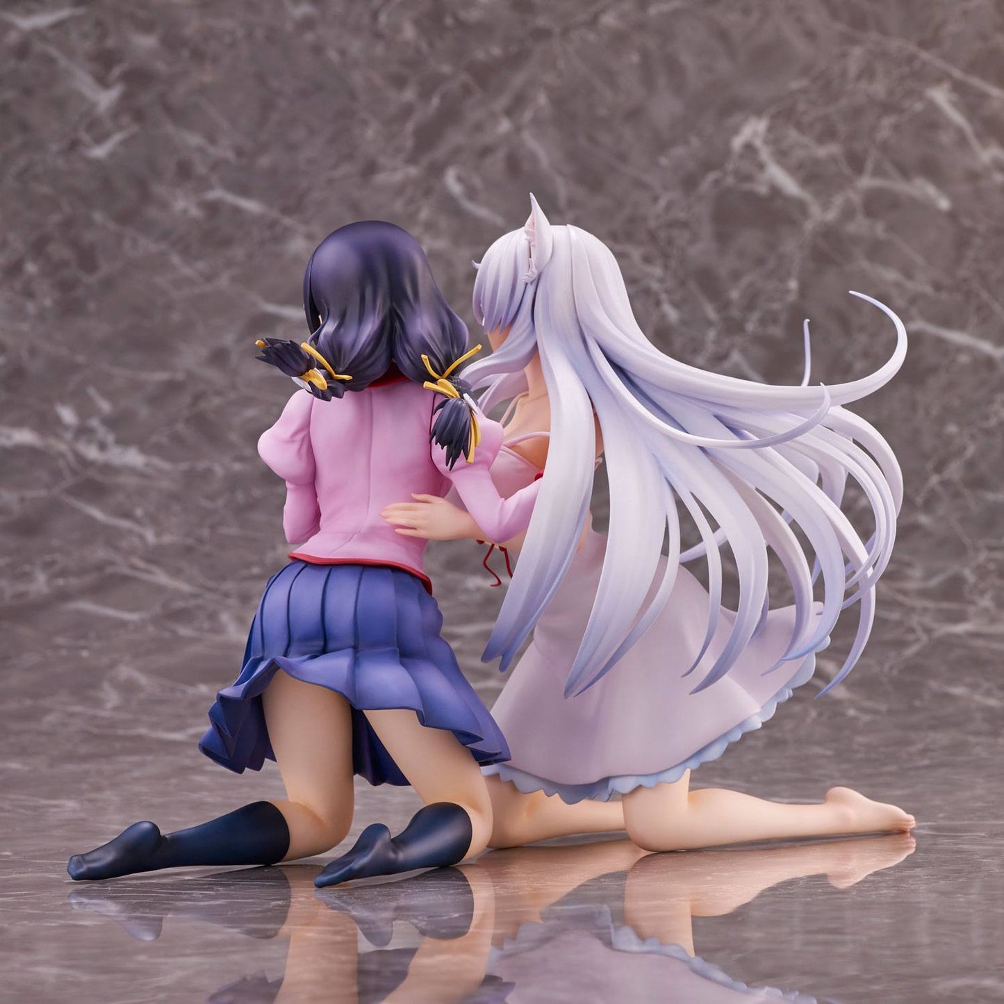 Nekomonogatari Monogatari Series PVC Statuen Tsubasa Hanekawa Set (re-run) 19 cm Image 14