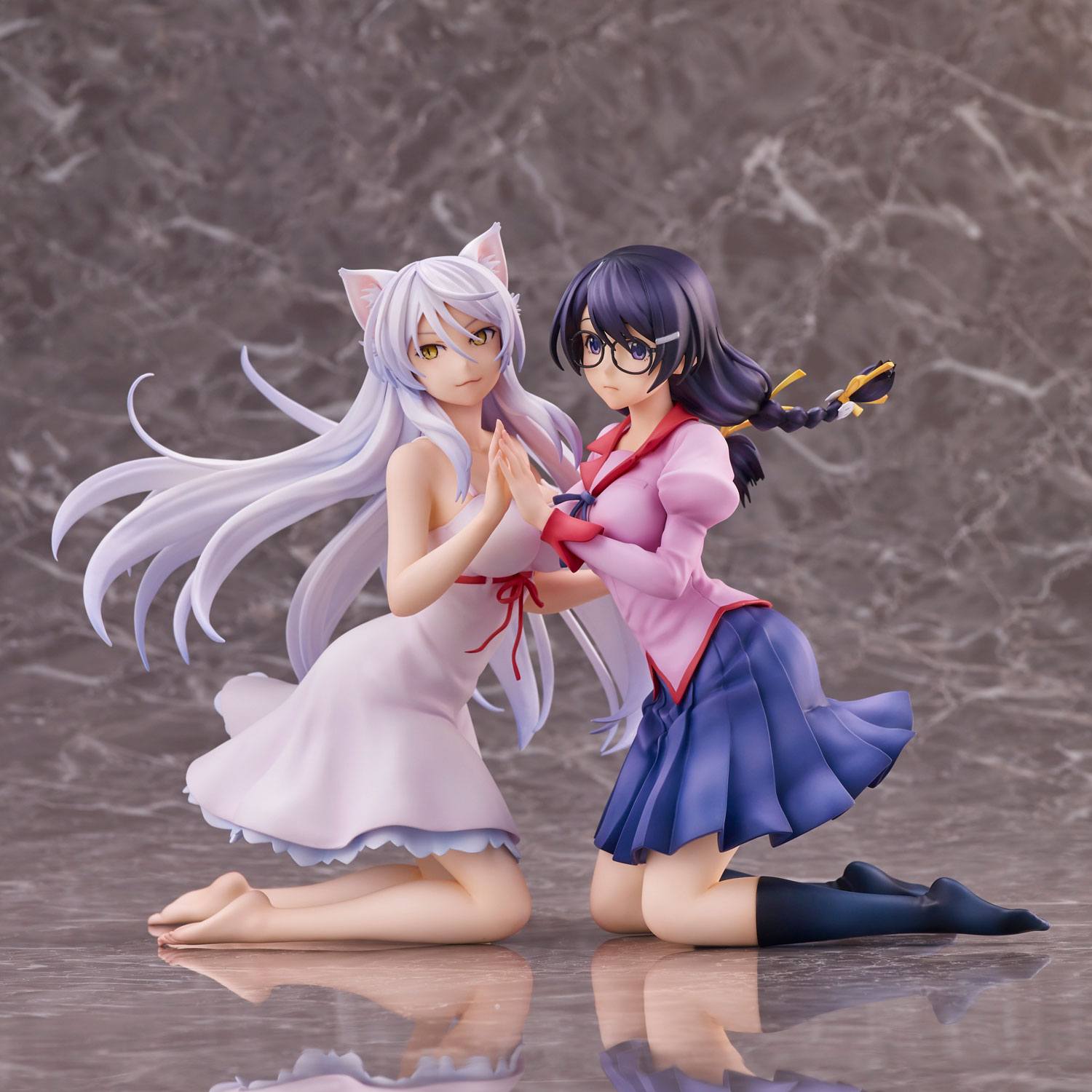 Nekomonogatari Monogatari Series PVC Statuen Tsubasa Hanekawa Set (re-run) 19 cm Image 15