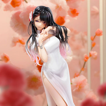 Original Illustration PVC Statue Mai Okuma illustration Healing-type white chinese dress lady 26 cm Image 4