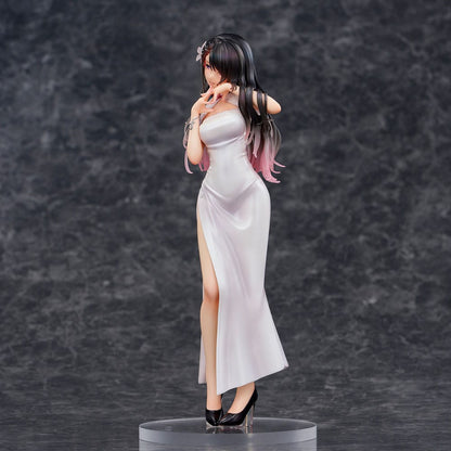 Original Illustration PVC Statue Mai Okuma illustration Healing-type white chinese dress lady 26 cm Image 6