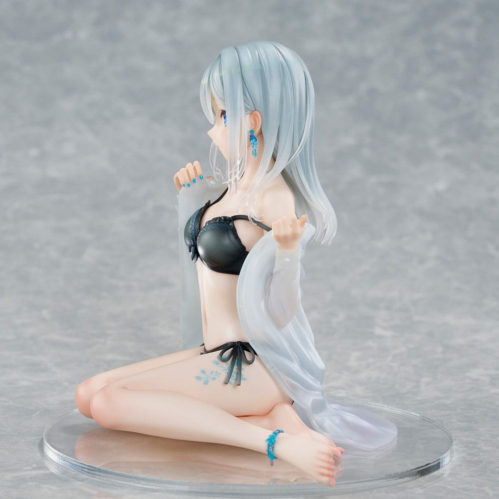 Original Character PVC Statue 1/7 Silver-Haired Girl Sky Blue Morning Special Outfit Ver. by Fuumi Illustration 16 cm Image 3