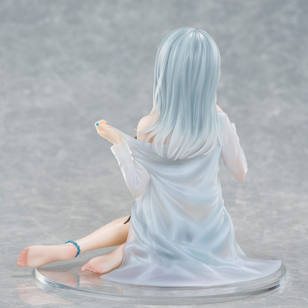 Original Character PVC Statue 1/7 Silver-Haired Girl Sky Blue Morning Special Outfit Ver. by Fuumi Illustration 16 cm Image 6