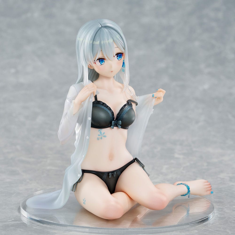 Original Character PVC Statue 1/7 Silver-Haired Girl Sky Blue Morning Special Outfit Ver. by Fuumi Illustration 16 cm Image 8