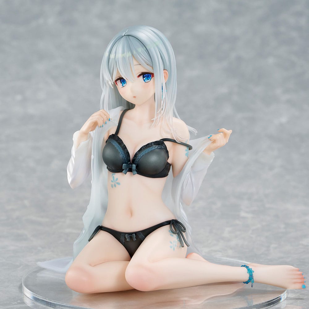 Original Character PVC Statue 1/7 Silver-Haired Girl Sky Blue Morning Special Outfit Ver. by Fuumi Illustration 16 cm Image 9