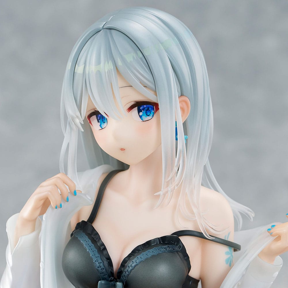 Original Character PVC Statue 1/7 Silver-Haired Girl Sky Blue Morning Special Outfit Ver. by Fuumi Illustration 16 cm Image 10
