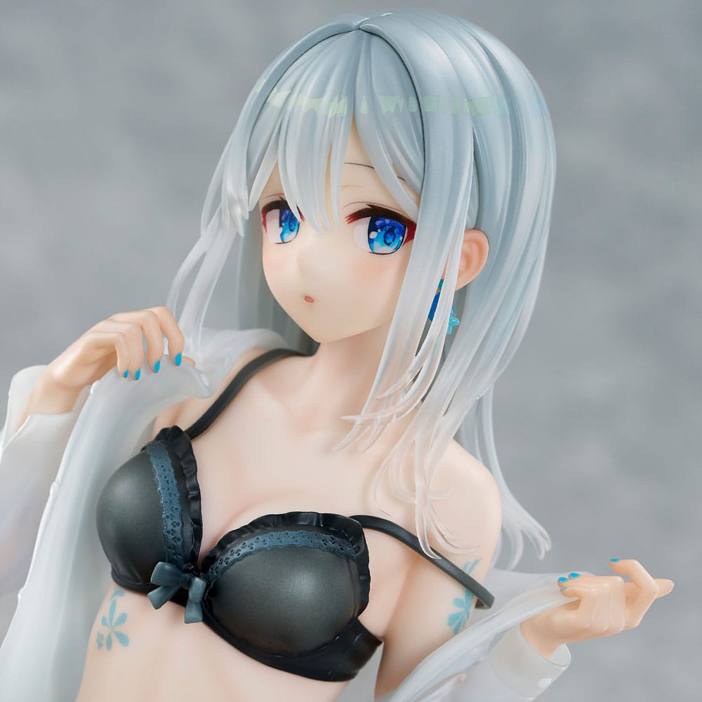 Original Character PVC Statue 1/7 Silver-Haired Girl Sky Blue Morning Special Outfit Ver. by Fuumi Illustration 16 cm Image 11