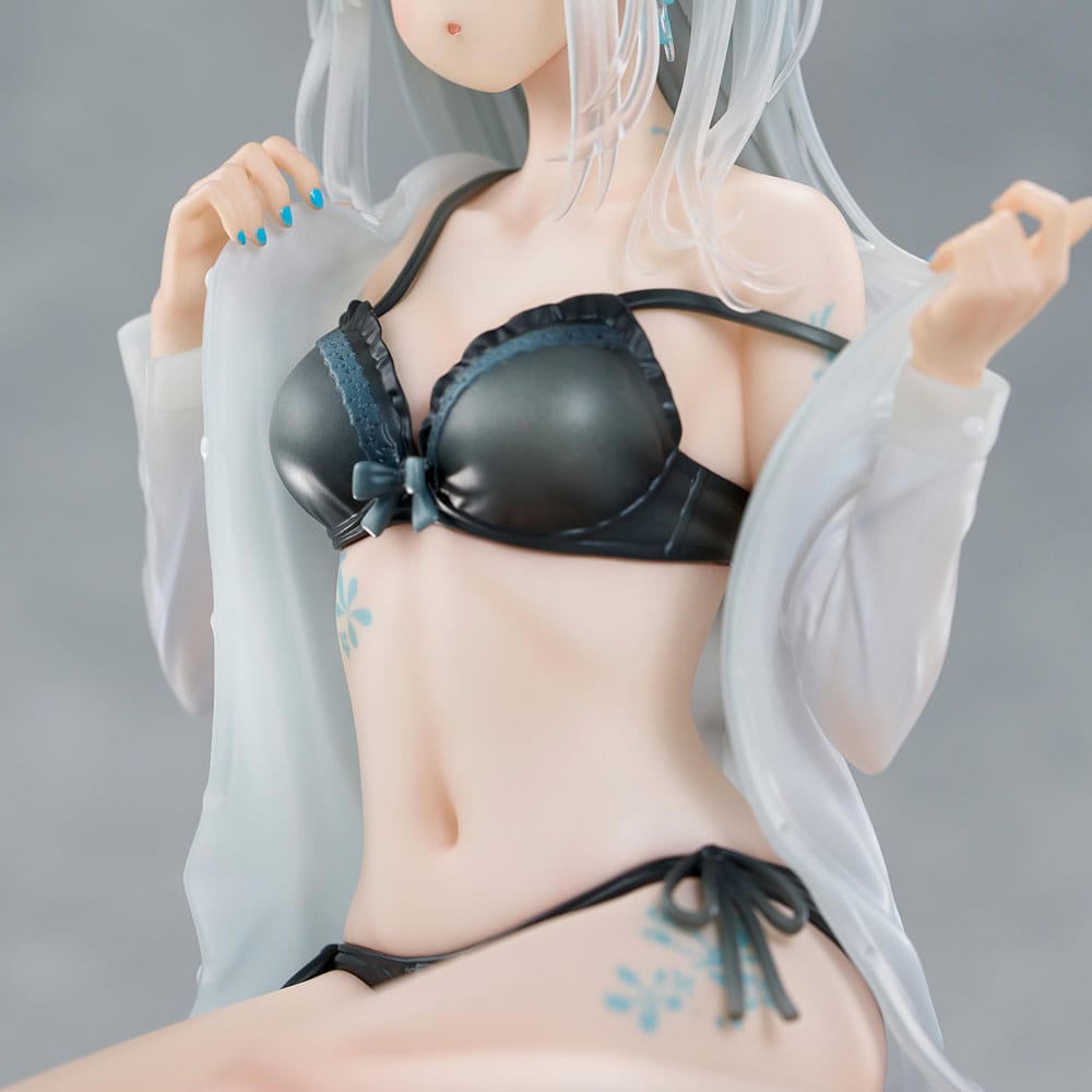 Original Character PVC Statue 1/7 Silver-Haired Girl Sky Blue Morning Special Outfit Ver. by Fuumi Illustration 16 cm Image 12