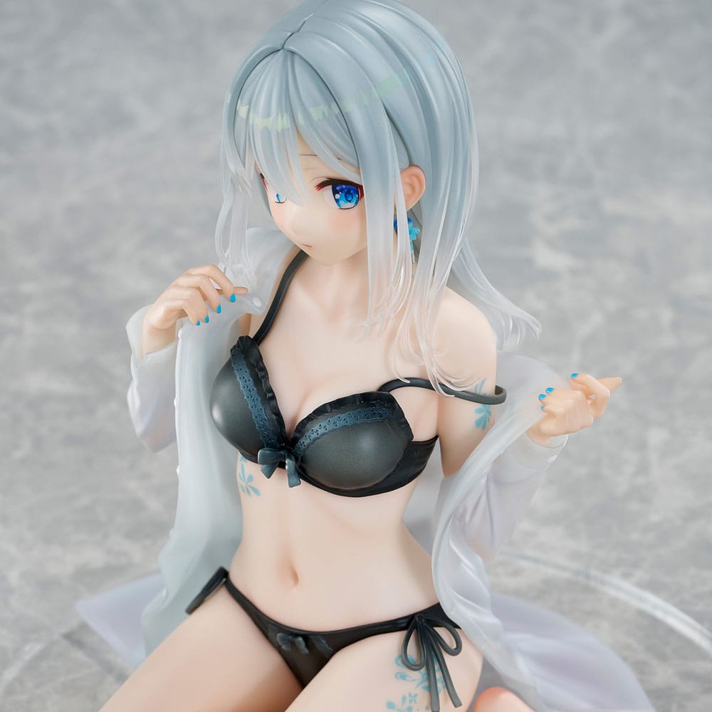 Original Character PVC Statue 1/7 Silver-Haired Girl Sky Blue Morning Special Outfit Ver. by Fuumi Illustration 16 cm Image 14