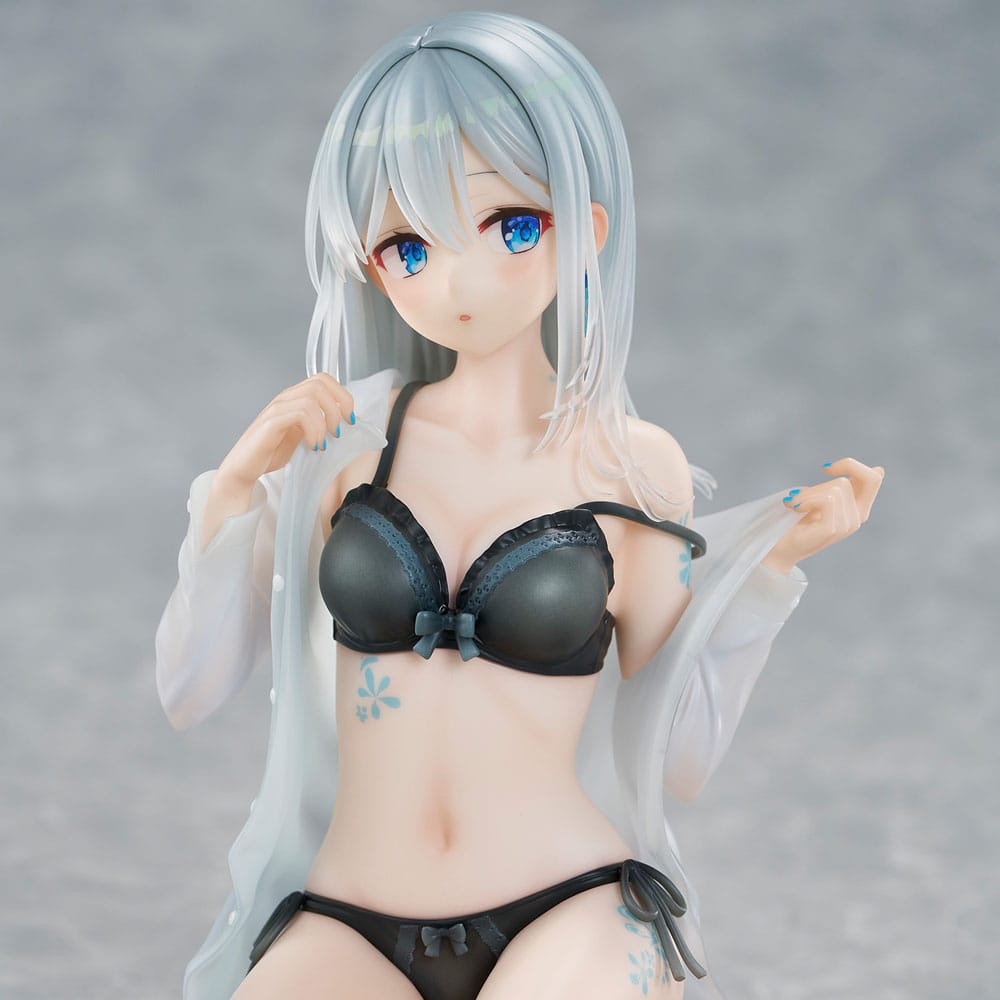 Original Character PVC Statue 1/7 Silver-Haired Girl Sky Blue Morning Special Outfit Ver. by Fuumi Illustration 16 cm Image 15