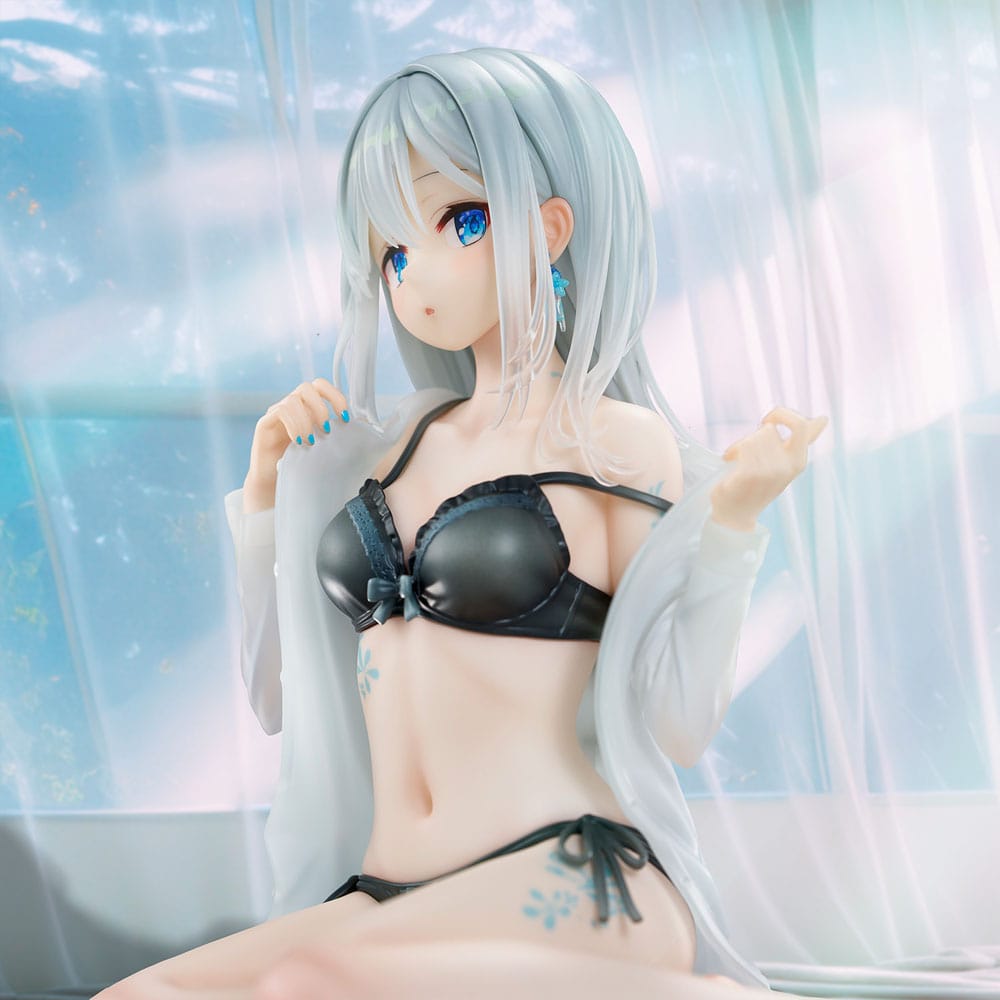 Original Character PVC Statue 1/7 Silver-Haired Girl Sky Blue Morning Special Outfit Ver. by Fuumi Illustration 16 cm Image 17