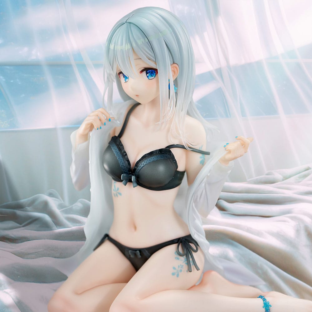 Original Character PVC Statue 1/7 Silver-Haired Girl Sky Blue Morning Special Outfit Ver. by Fuumi Illustration 16 cm Image 18
