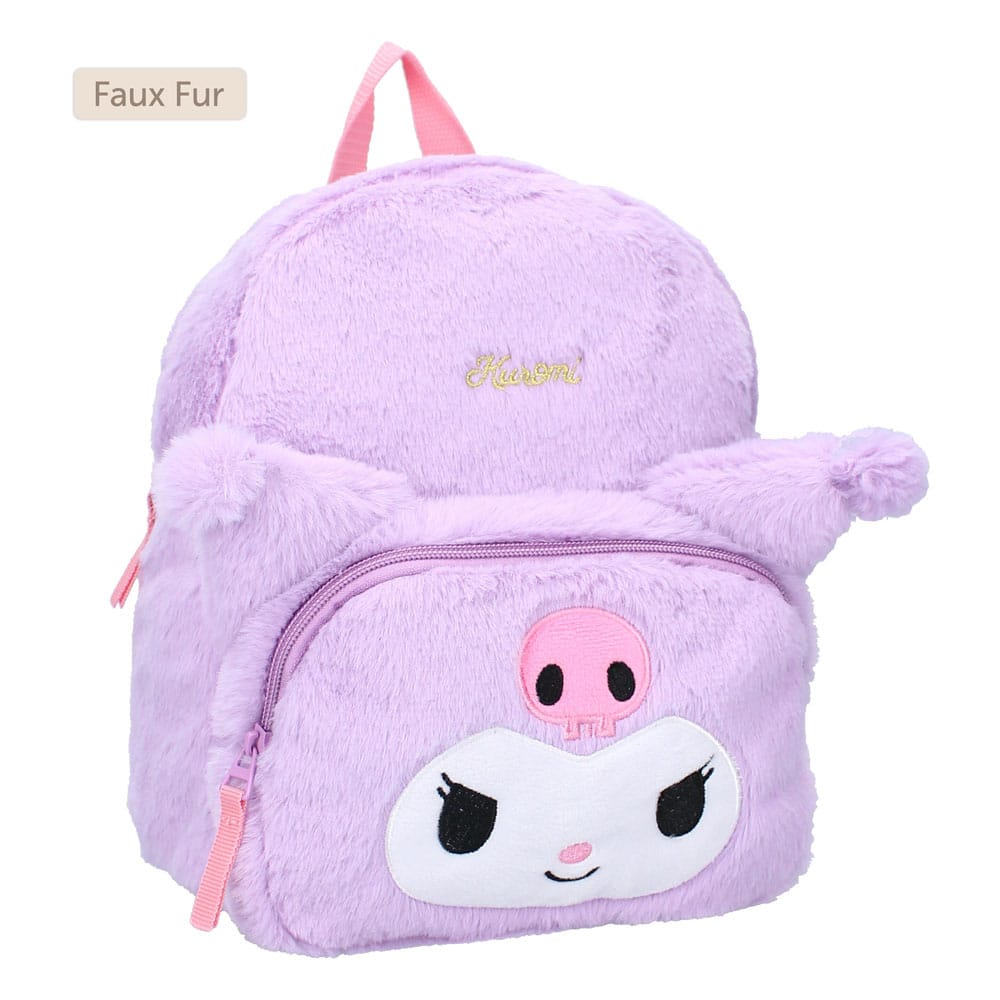 Sanrio Rucksack Kuromil Fluffy Festival Purple 26 cm Image 2