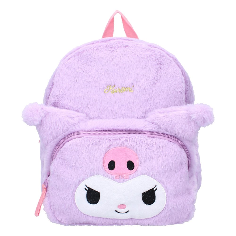 Sanrio Rucksack Kuromil Fluffy Festival Purple 26 cm Image 3