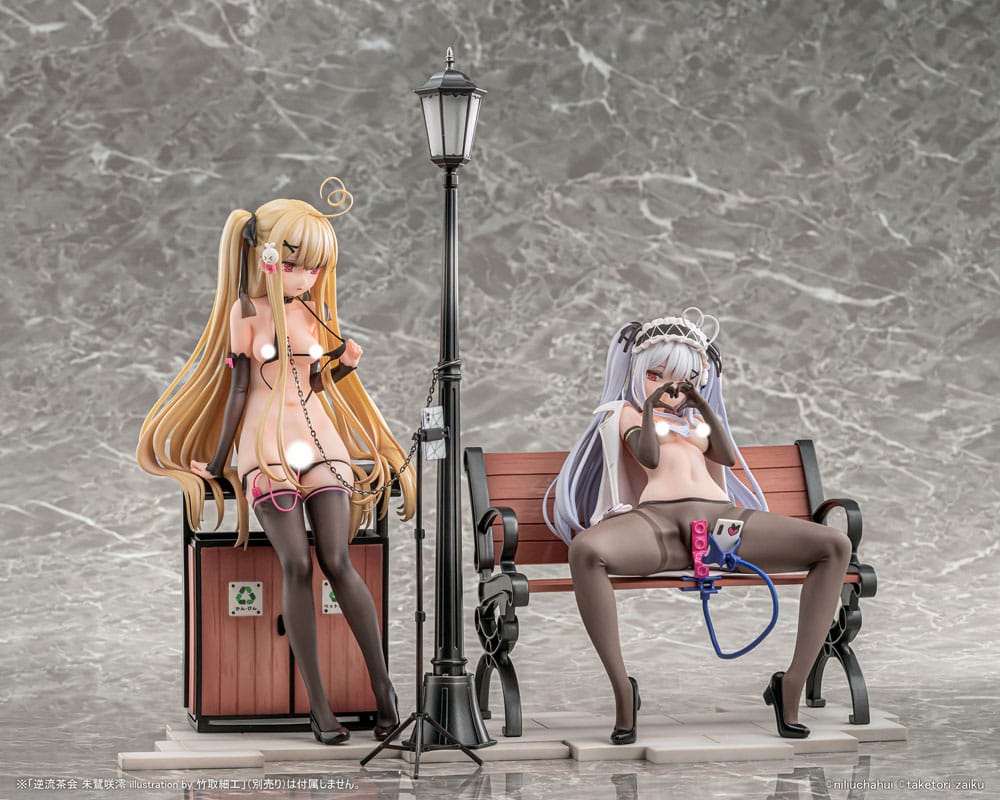 Original Character PVC Statue 1/6 Gyakuryuu Chakai Asaba Tokisaki Illustration By Taketori Zaiku 25 cm Image 9