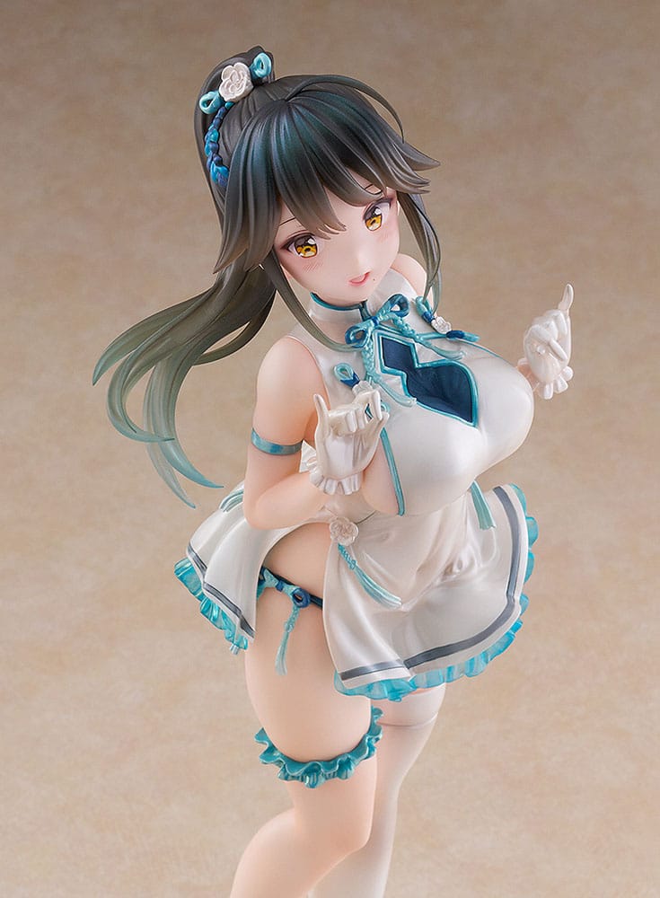 Avian Romance Pink Label 5 PVC Statue 1/6 Ponytail Girl: Qipao 29 cm Image 6