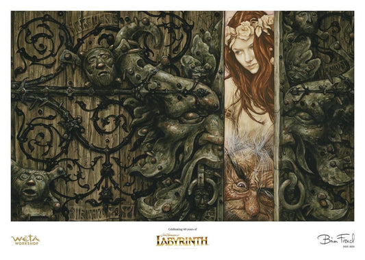 Die Reise ins Labyrinth Kunstdruck Sarah and Hoggle Navigate the Labyrinth Limitierte Auflage 30 x 42 cm Image