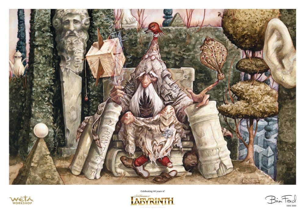 Die Reise ins Labyrinth Kunstdruck Wiseman of the Labyrinth Limitierte Auflage 30 x 42 cm Image