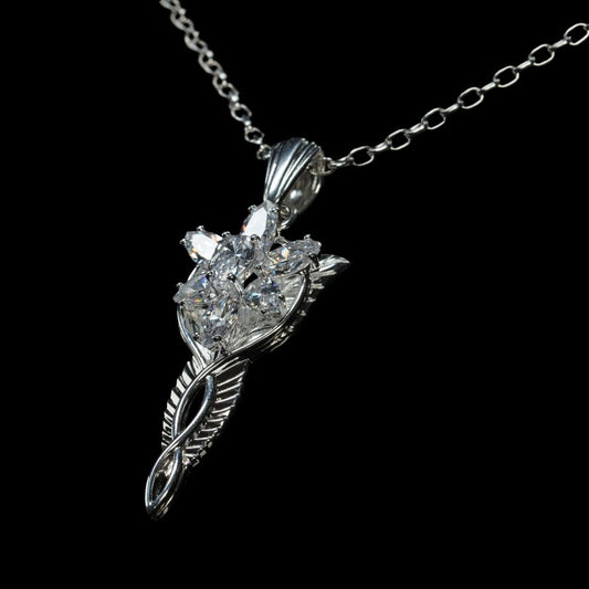 Herr der Ringe Replik 1/1 Anhänger & Kette Arwens Abendstern (Sterling Silber) Image 1