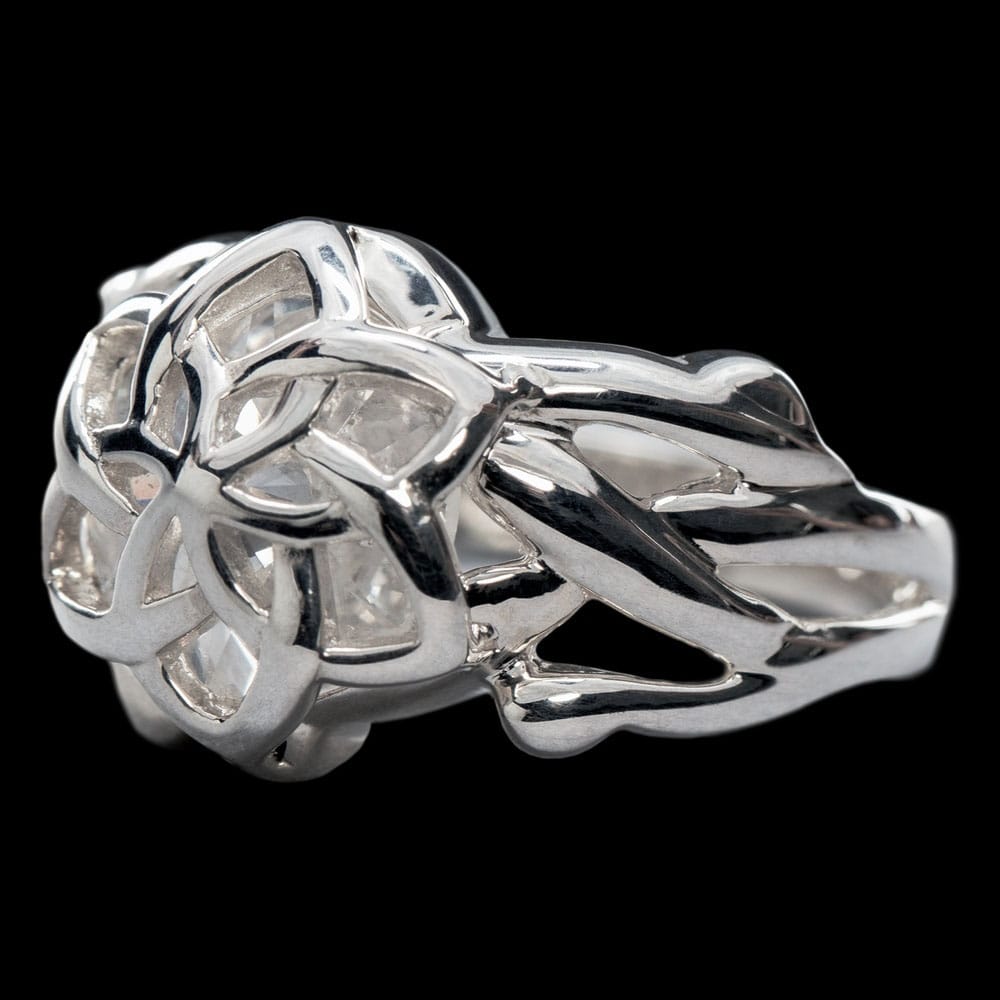 Herr der Ringe Nenya Galadriel's Ring (Sterling Silber) Größe 9.75 Image 1