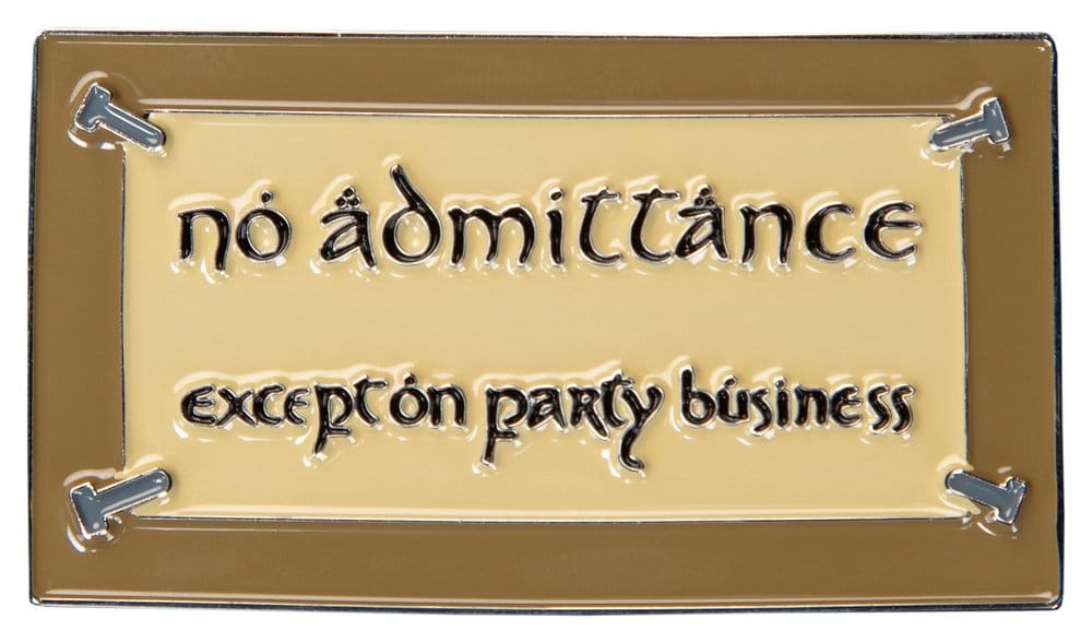 Herr der Ringe Magnet No Admittance (Enamel) 7 cm Image 1