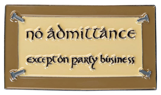 Herr der Ringe Magnet No Admittance (Enamel) 7 cm Image 1
