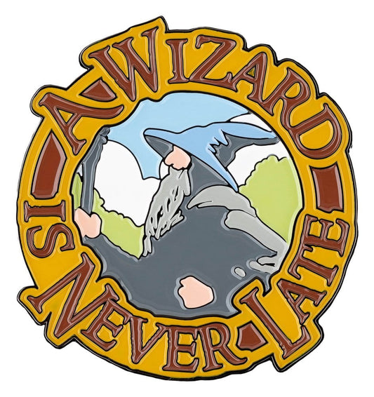 Herr der Ringe Magnet A Wizard Is Never Late (Enamel) 7 cm Image 1